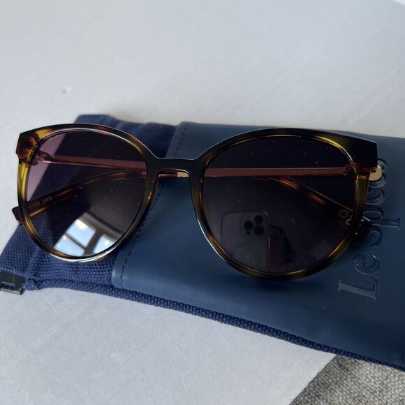 LeSpecs Contention Sunglasses Women Brown Gold NWT main image 5